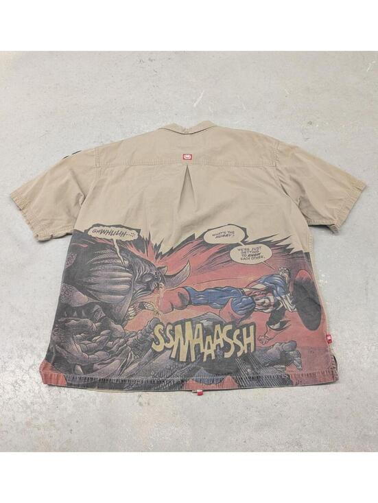 Other - Rare Y2K Ecko Complex Captain America Rhino Button Up Shirt
